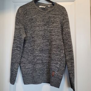 Ben Sherman Gray Crewneck Sweater 100% Wool Size Large
